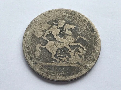 1818年 - 1820年 クラウンコイン - ジョージ3世 シルバー925) 28.28 g ? 37.6 mm KM# 675