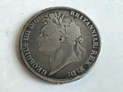 1822 1 クラウン - ジョージ4世 銀貨 (.925) ? 28.28 g ? ? 37.6 mm KM# 680, Sp# 3805