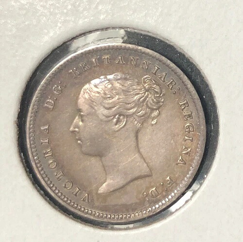 1859年 英国 4ペンス プルーフ 高級銀貨 ヴィクトリア 鋳造枚数 4158枚