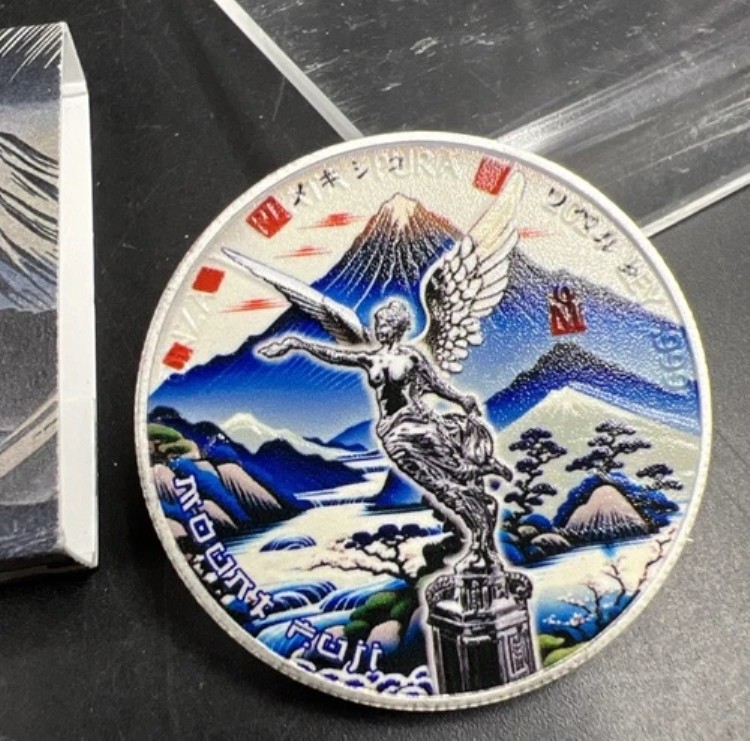 2024年 1オンス シルバー リベルタッド MT 富士山 エンハンスド カラーライズ 限定版 #058