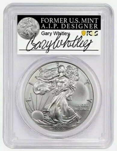 2020年 (S) ASE $1 PCGS MS70 緊急発行 サンフランシスコ FDOI ゲイリー・ホイットリー サイン