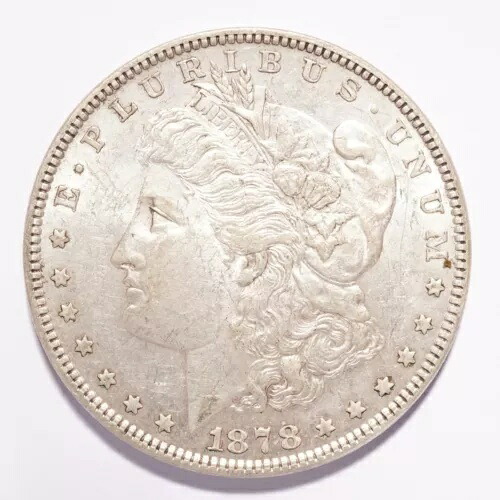 1878年モルガン銀貨 7TF Rev of '79 AU