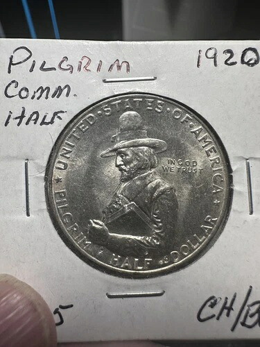 1920年 ピルグリム銀貨記念ハーフドル 美しい色合い 素晴らしい ロット番号815