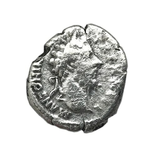 ローマ銀貨、鑑定書付き、皇帝アントニヌス・ピウス・デナリウス銀貨、米国送料無料
