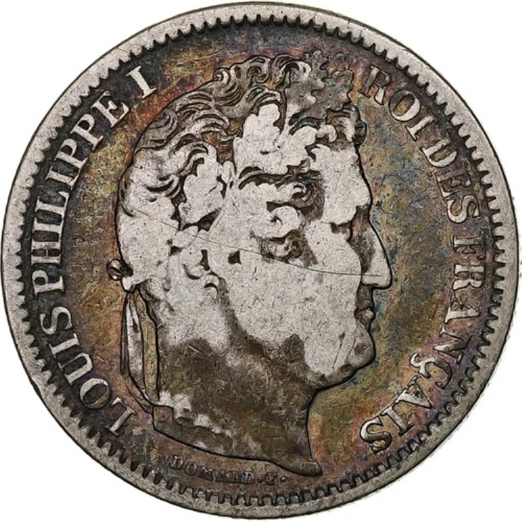 [#1284753] フランス、2フラン、ルイ・フィリップ、1834年、ルーアン、銀貨、VF、ガドゥリー:52