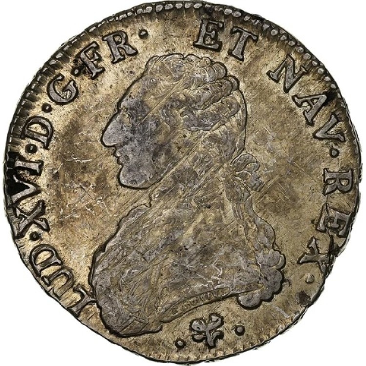 [#1511798] フランス、ルイ 16 世、エキュ・オ・ブランチ・ドリヴィエ、1782 年、バイヨンヌ、シルバー、
