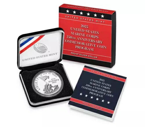 2025年 アメリカ海兵隊創立250周年記念プルーフ銀貨