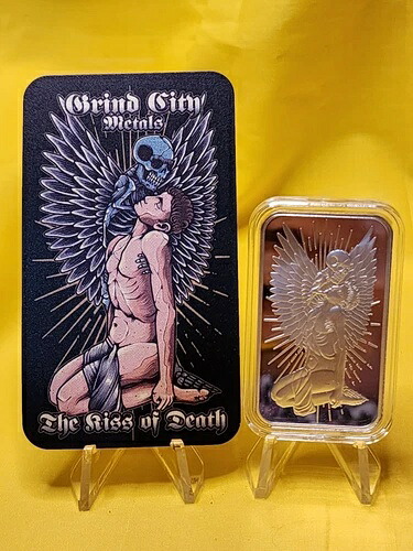 THE KISS OF DEATH?2X 1ozセット?初リリース?GRIND CITY METALS?