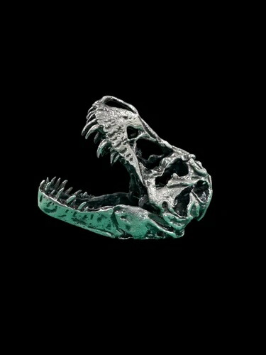 T-Rex スカル像 1オンス .999 純銀 限定鋳造 *TORMINT trex