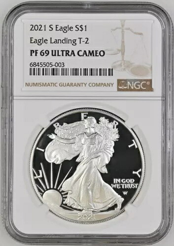 2021 Sプルーフ シルバーイーグル NGC PF69 ウルトラカメオ タイプ2