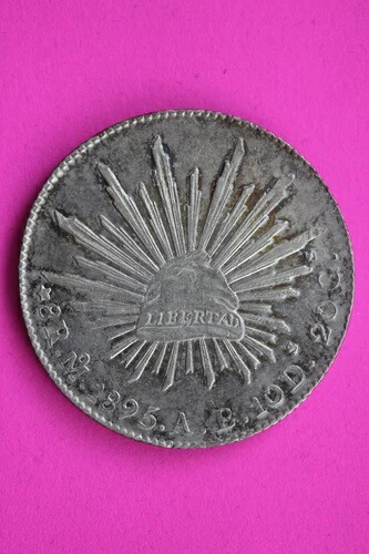 1895 メキシコ MoAB 8 Reales Libertad シルバー コイン .903 Fine Authentic & Real 0820N 56,870円
