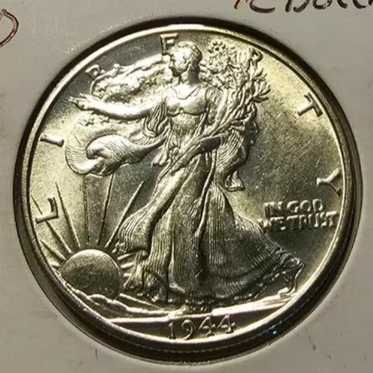 1944-D ウォーキング・リバティ シルバー ハーフドル MS/BU *GEM* ミントステート アメージングラスター