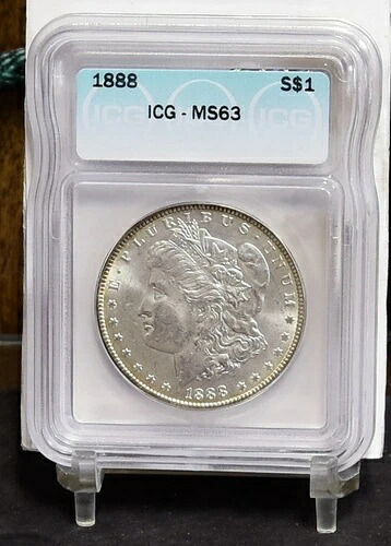 1888 モルガン ドル - ICG MS63 (#54233-L)