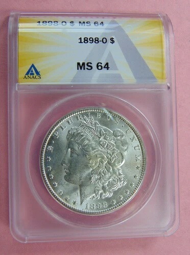 1898-O ANACS MS64 モルガン銀貨