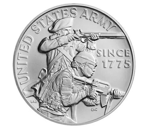 アメリカ造幣局 1オンス銀製 アメリカ陸軍勲章、OGPおよびCOA