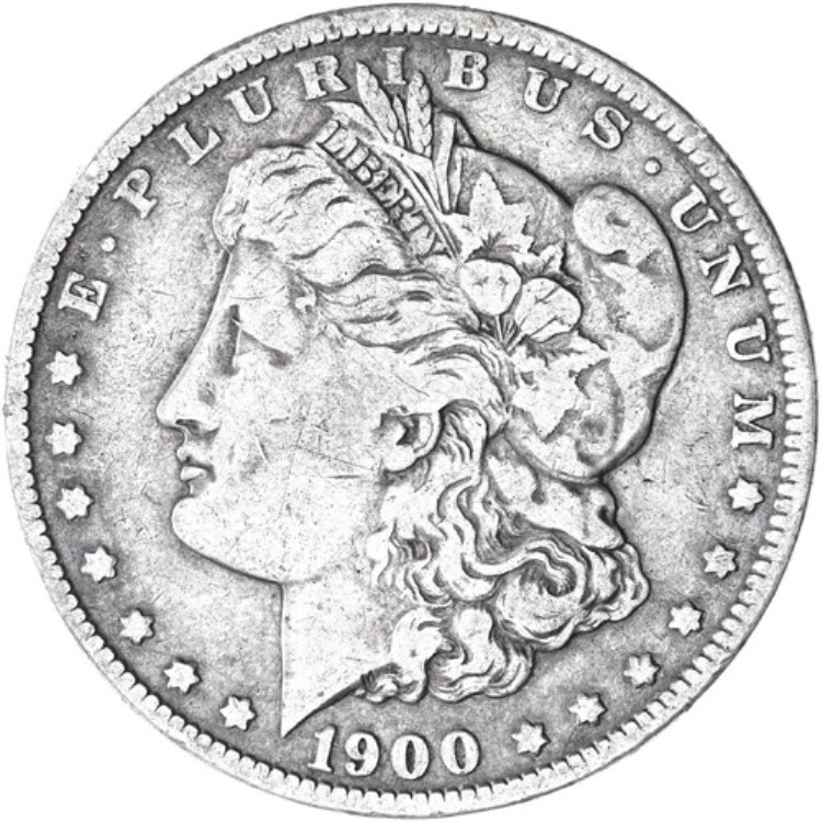 1900年 O モーガン シルバー ダラー ファイン FN 画像参照 R662