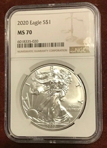 2020年 シルバーアメリカンイーグル NCG認定 MS 70 56,870円