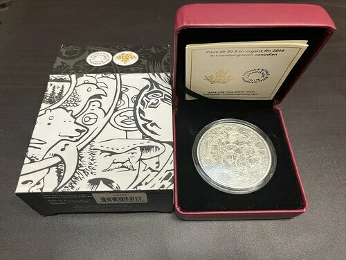 2014年 30ドル 純銀貨 カナダ現代美術