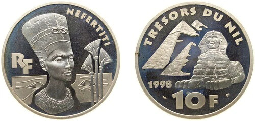 フランス 1998 10フラン 銀貨 (.900) PF