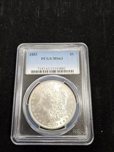 モルガン・ダラー 1883 MS 63 PCGS