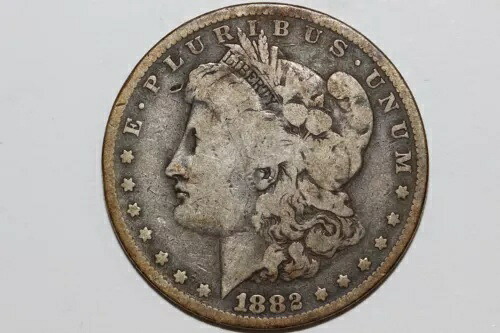 1882年 Oグレード 良質モルガン 90% 銀貨 (MDX3941)