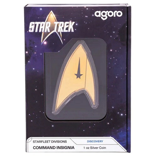 2024 スタートレック 宇宙艦隊司令部記章 1 オンス シルバー コイン、Agoro Mintage 製｜WORLD RESOURCE【KING店】