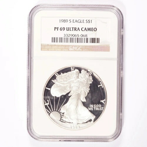 1989-S シルバー アメリカンイーグル プルーフ ドル NGC PF 69 ウルトラカメオ｜WORLD RESOURCE【KING店】