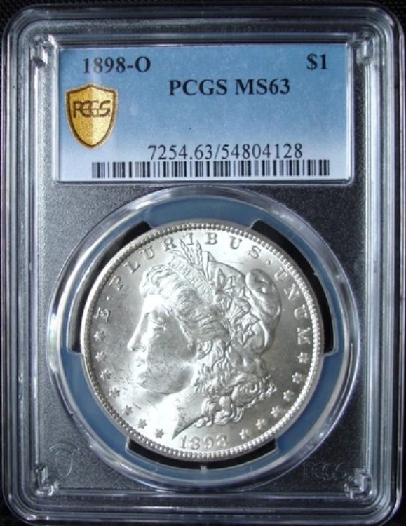 1898-O モルガン銀貨 - PCGS MS 63 - ゴールドシールド｜WORLD RESOURCE【KING店】