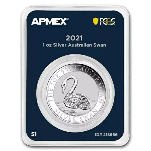 1ドル スワン オーストラリア MintDirect? プレミア PCGS FS 1オンス シルバー 2021 55,440円