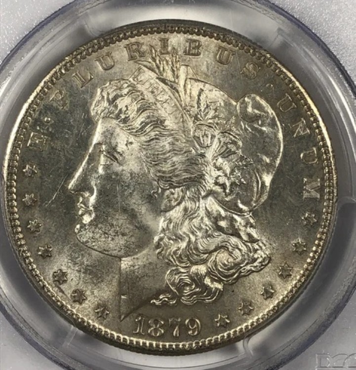 1879-S モルガン・ダラー 1.00。PCGS MS62。