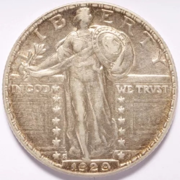 1929-S リバティスタンディングシルバークォーター