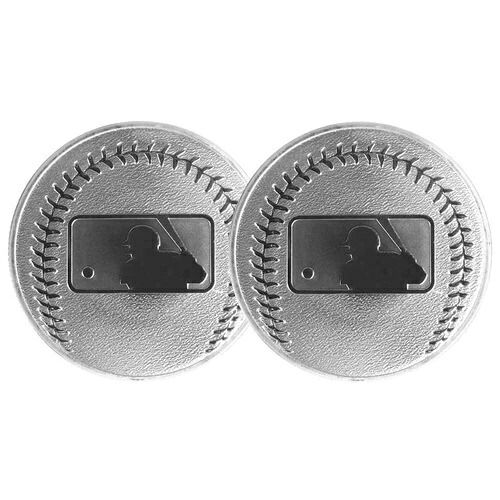 2個セット - 1オンス ニュージーランドミント MLB シルバーメダリオン