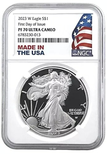2023 W シルバーイーグルプルーフ NGC PF70 UC 初日発行 ホワイトコア 米国製｜WORLD RESOURCE【KING店】