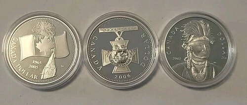 2005~2007年カナダ・プルーフ銀貨3枚セット。OGPとCOAがすべて付属|WORLD RESOURCE【KING店】