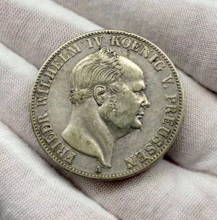 招*@様 1861年 ドイツプロイセン王国　戴冠式ターラー銀貨ウィルヘルム王オー 楽天市場】1861年 プロイセン王国 ドイツ国王戴冠式 ヴィルヘルム1世