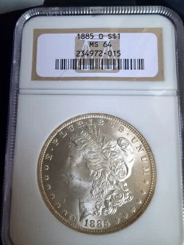 1885-O NGC MS64 モルガン銀貨 $1 234972-015｜WORLD RESOURCE【KING店】