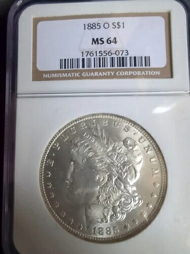 1885-O NGC MS64 モルガン銀貨 $1 1761556-073｜WORLD RESOURCE【KING店】