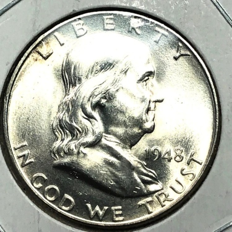 1948-D 未流通フランクリンシルバーハーフダラー #9920｜WORLD RESOURCE【KING店】 59,290円