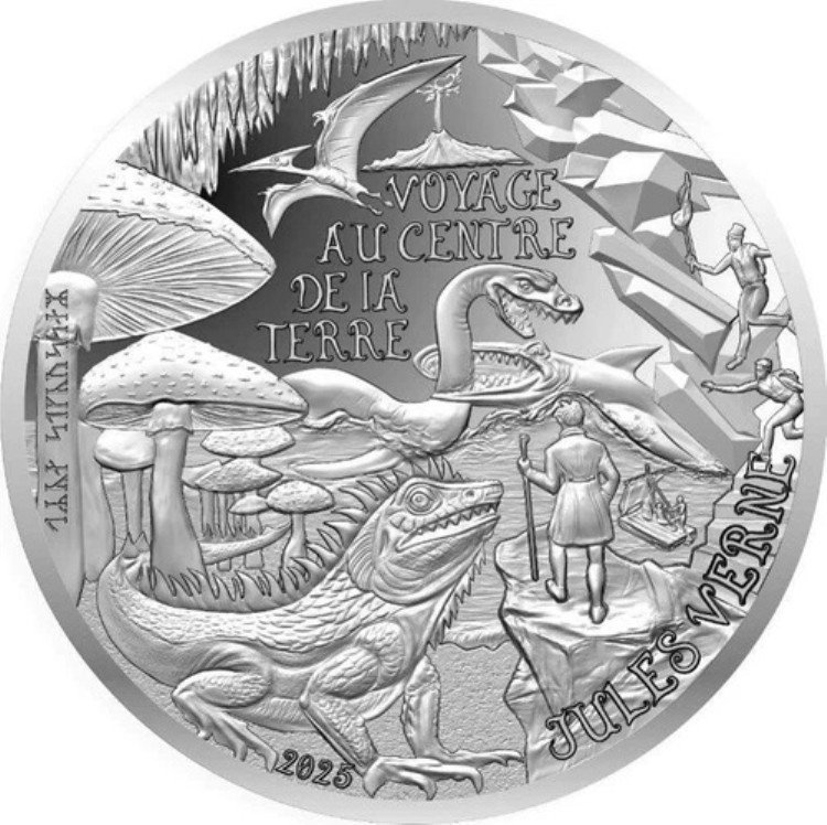 2025年 フランス 10ユーロ ジュール・ヴェルヌ『地底旅行』銀貨|WORLD RESOURCE【KING店】
