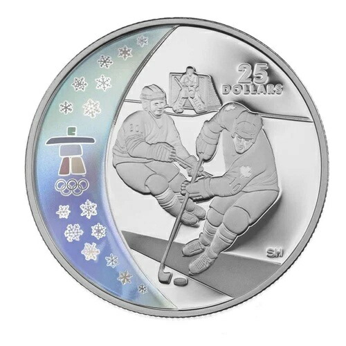 2007年 25ドル銀貨 - バンクーバー2010年冬季オリンピック：アイスホッケー
