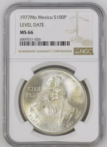 楽天市場】100ペソ メキシコ銀貨 - (1977-1979) - 平均発行枚数