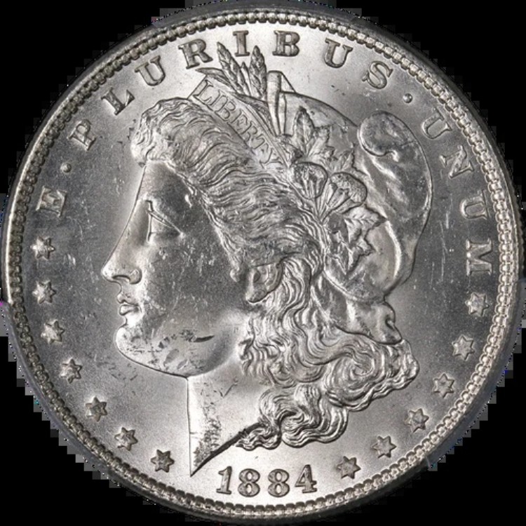 1884-P モルガン銀貨 PCGS MS64 素晴らしい外観 強い刻印 在庫あり｜WORLD RESOURCE【KING店】