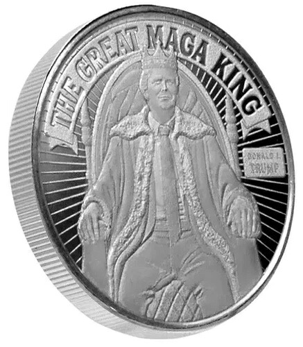 トランプ 1オンス シルバー ラウンド .999 BU MAGA トランプ ザ・グレート MAGA キング L/E 0150/4500｜WORLD RESOURCE【KING店】