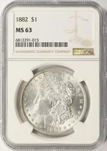 1882年 1ドル モルガン銀貨 NGC MS63｜WORLD RESOURCE【KING店】
