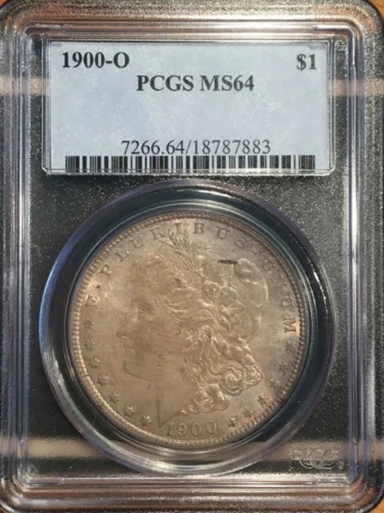 1900-O モルガン・ダラー PCGS MS64 表面トーニング #7883｜WORLD RESOURCE【KING店】