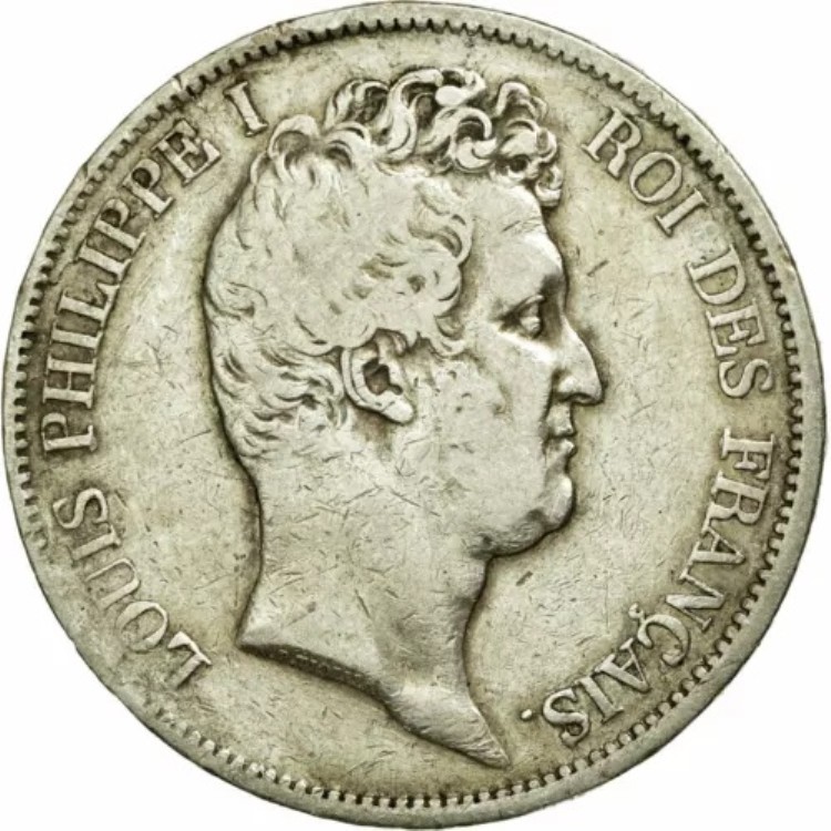 [#74777] コイン、フランス、ルイ・フィリップ、5フラン、1830年、パリ、VF、銀、KM:737｜WORLD RESOURCE【KING店】 88,330円