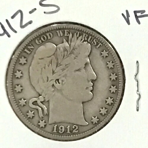 1912-S バーバー シルバー ハーフドル E8777｜WORLD RESOURCE【KING店】 68,365円