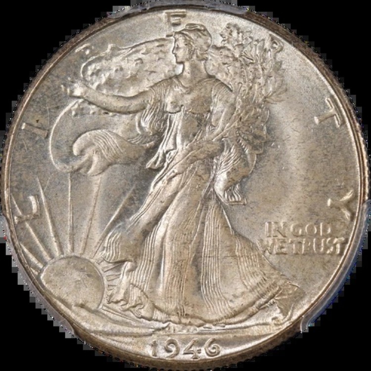 1946-D ウォーキング・リバティ・ハーフ PCGS MS65 素晴らしい外観 素晴らしいストライク|WORLD RESOURCE【KING店】