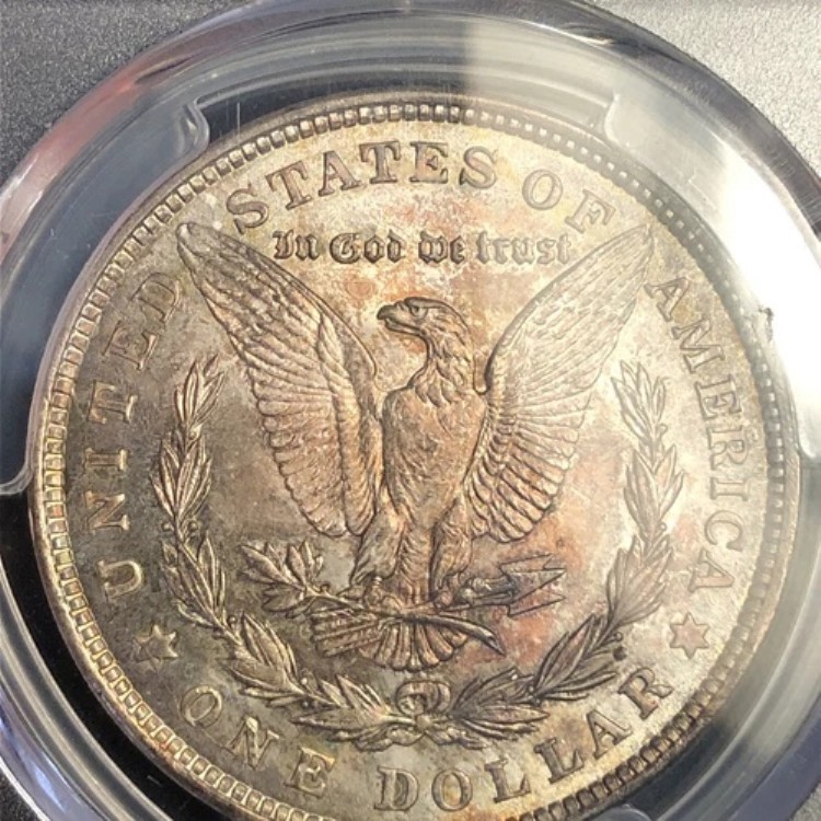1921年-p モルガン銀貨 PCGS MS64 美しい表面と裏面、オリジナルの色調｜WORLD RESOURCE【KING店】