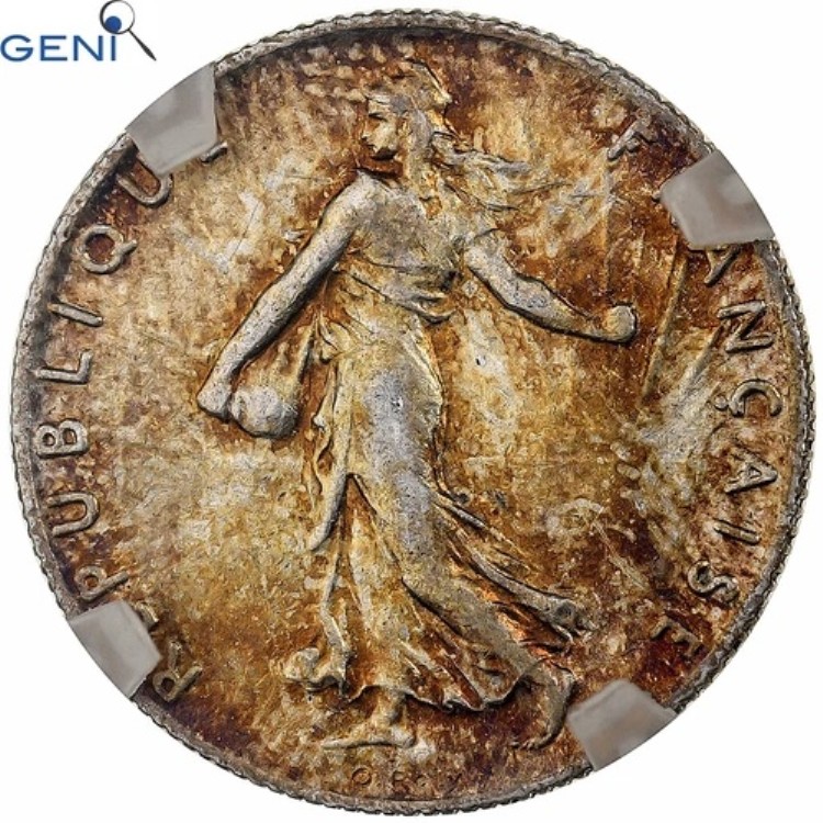 [#130436] フランス、50 サンタイム、スムーズ、1902 年、パリ、シルバー、GENI、AU クリーニング｜WORLD RESOURCE【KING店】